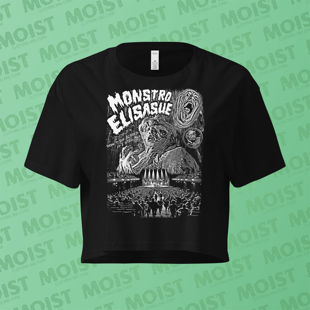 MONSTRO ELISASUE - Black and White - The Substance Movie Crop Top | AS Colour